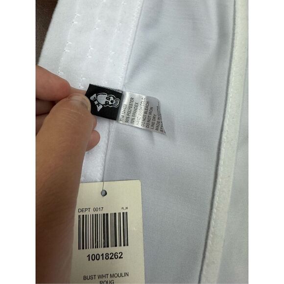 NWT Hot Topic Morbid Threads White Corset Size Medium - Picture 8 of 8